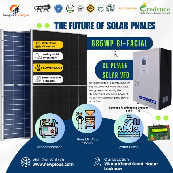 solar panels with solar vfd for atta chakki flour mill